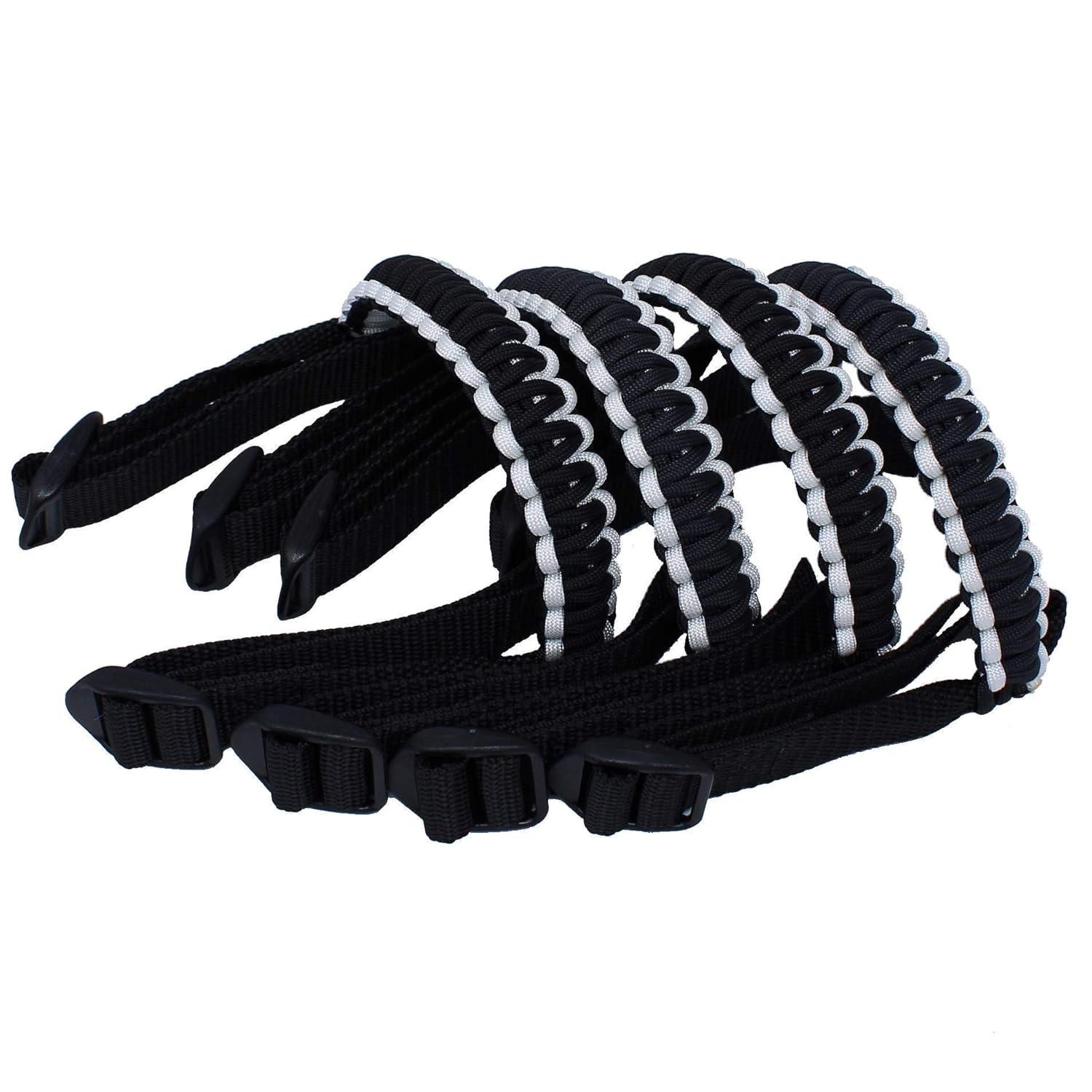 Paracord Grab Handles for Jeep WranglerGladiator CJ YJ TJ JK JL JT (White)