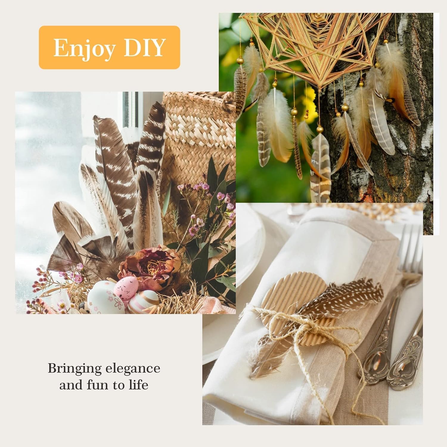 40 plumas de faisán naturales, plumas manchadas, plumas de pavo, 4 estilos de plumas para manualidades, sombrero de bricolaje, arreglos florales,