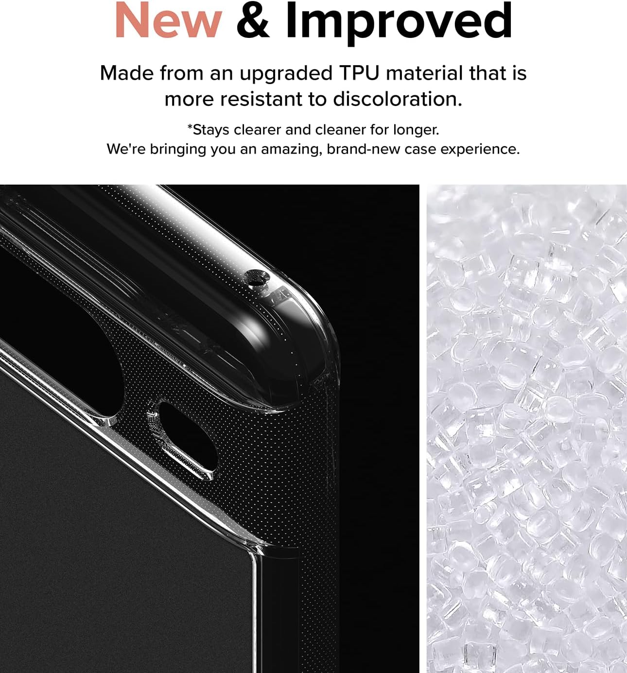 Ringke Fusion evita manchas grasas Compatible con Google Pixel 8, tecnología antihuellas fáciles de sostener, se siente aterciopelada suave funda