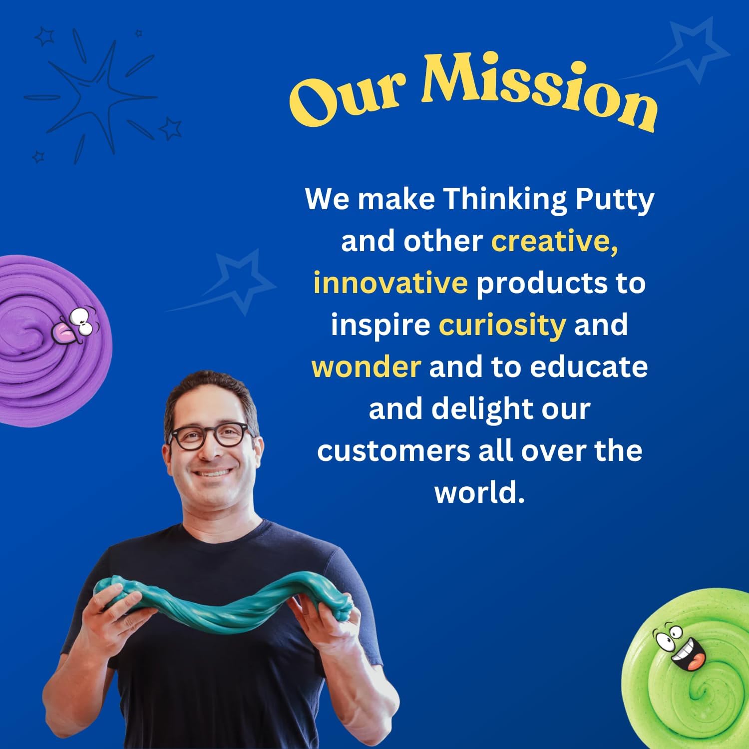 Crazy Aaron’s Goodnight Cactus Hypercolor Thinking Putty – Masilla de pensamiento de lata de 4 pulgadas – Masilla sensorial no tóxica – Nunca se