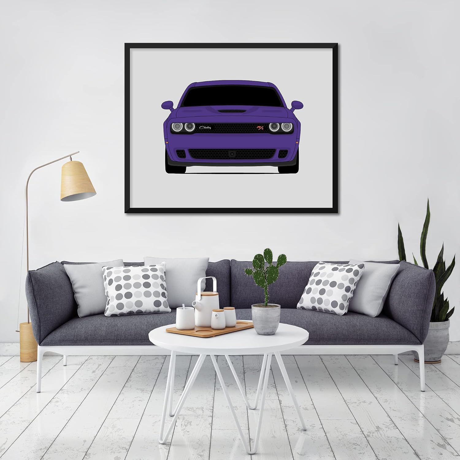 Dodge Challenger RT Widebody (2015-2017) Inspired Poster Print Wall Art Decor Handmade (Unframed)
