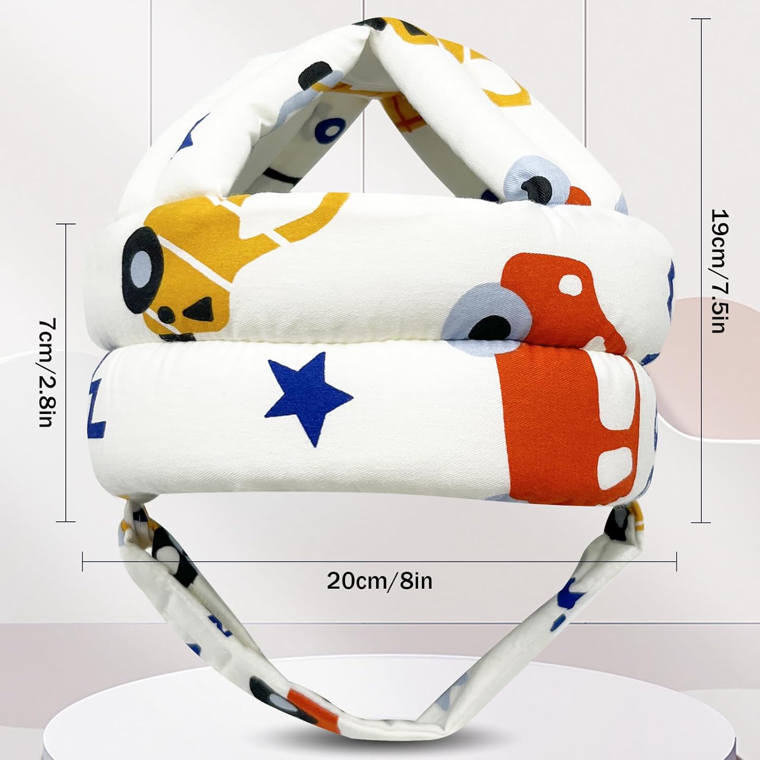 Protector de cabeza de bebé para gatear caminando, casco de bebé ajustable sin golpes y cojín suave, gorra de seguridad infantil para niños que
