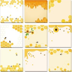 9 notas adhesivas de abeja de 3 x 3 pulgadas, lindas notas de abeja adversas, notas de notas para escuela, oficina, hogar, suministros para 9 notas adhesivas de abeja de 3 x 3 pulgadas, lindas notas de abeja adversas, notas de notas para escuela, oficina, hogar, suministros para