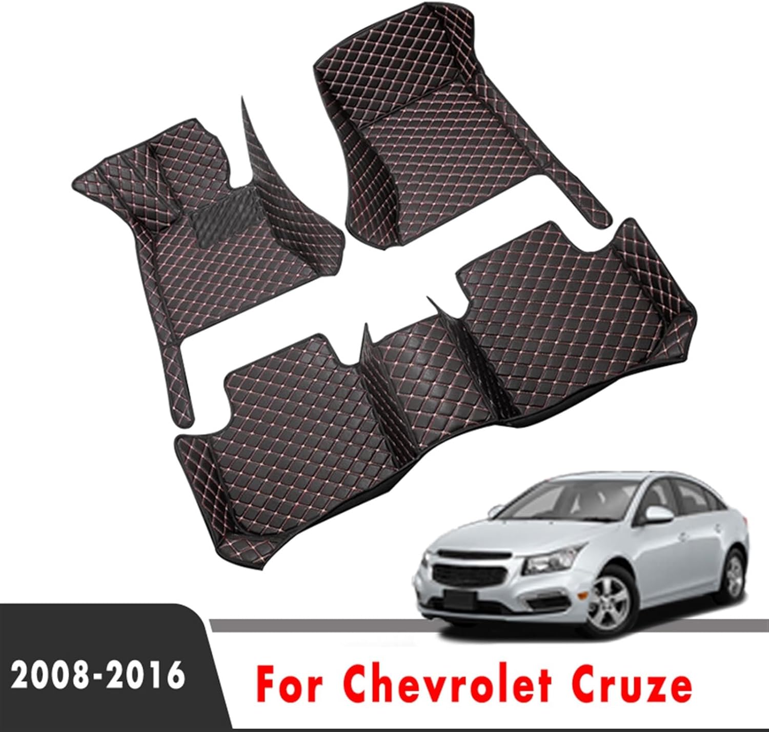 Alfombrillas de coche LHD para automóvil, alfombras de estilo interior personalizadas para chevrolets Cruze 2016 2015 2014 2013 2012 2011 2010 2009
