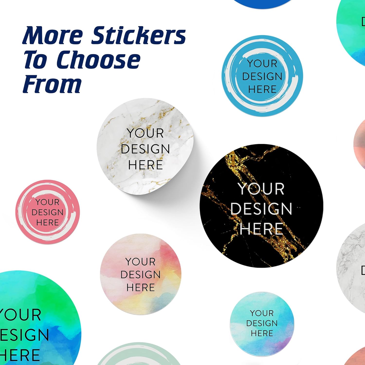 100 adhesivos de vinilo personalizables, con texto, imagen, diseño y logotipo adhesivos para logotipo de embalaje hecho a mano, botellas, tarros,