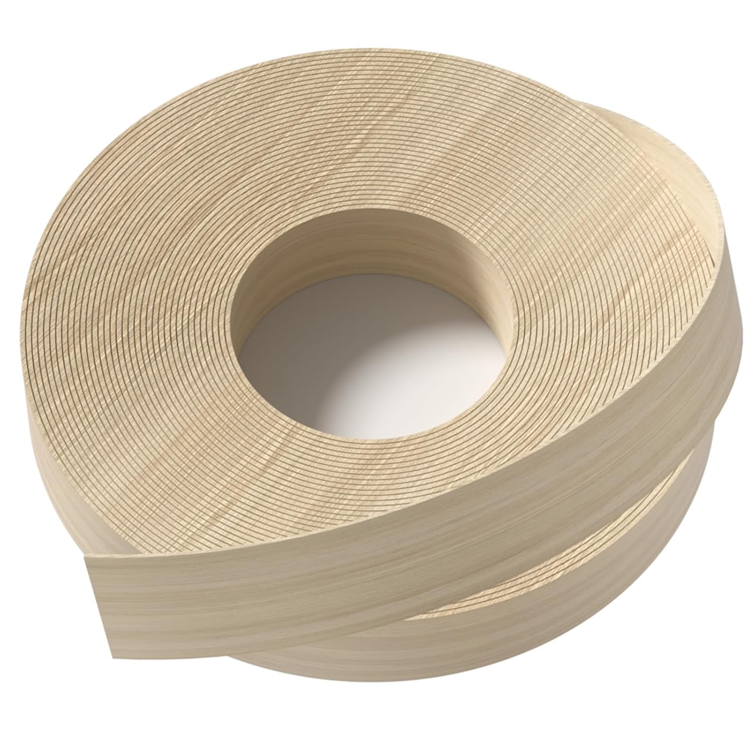 Rollo de chapa de madera contrachapada de abedul Bandas de borde de chapa de madera, bandas de borde de 34 pulgadas* 25 pies, plancha con adhesivo