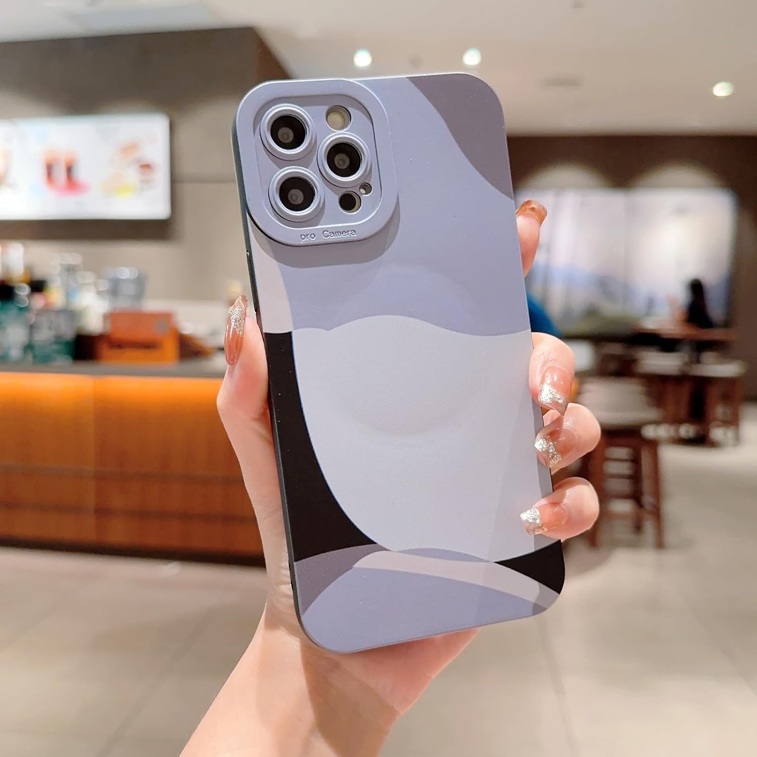 YKCZL Funda magnética compatible con iPhone 12 Pro Max con MagSafe, bonito patrón de arte pintado, protector completo de lente de cámara, delgada y