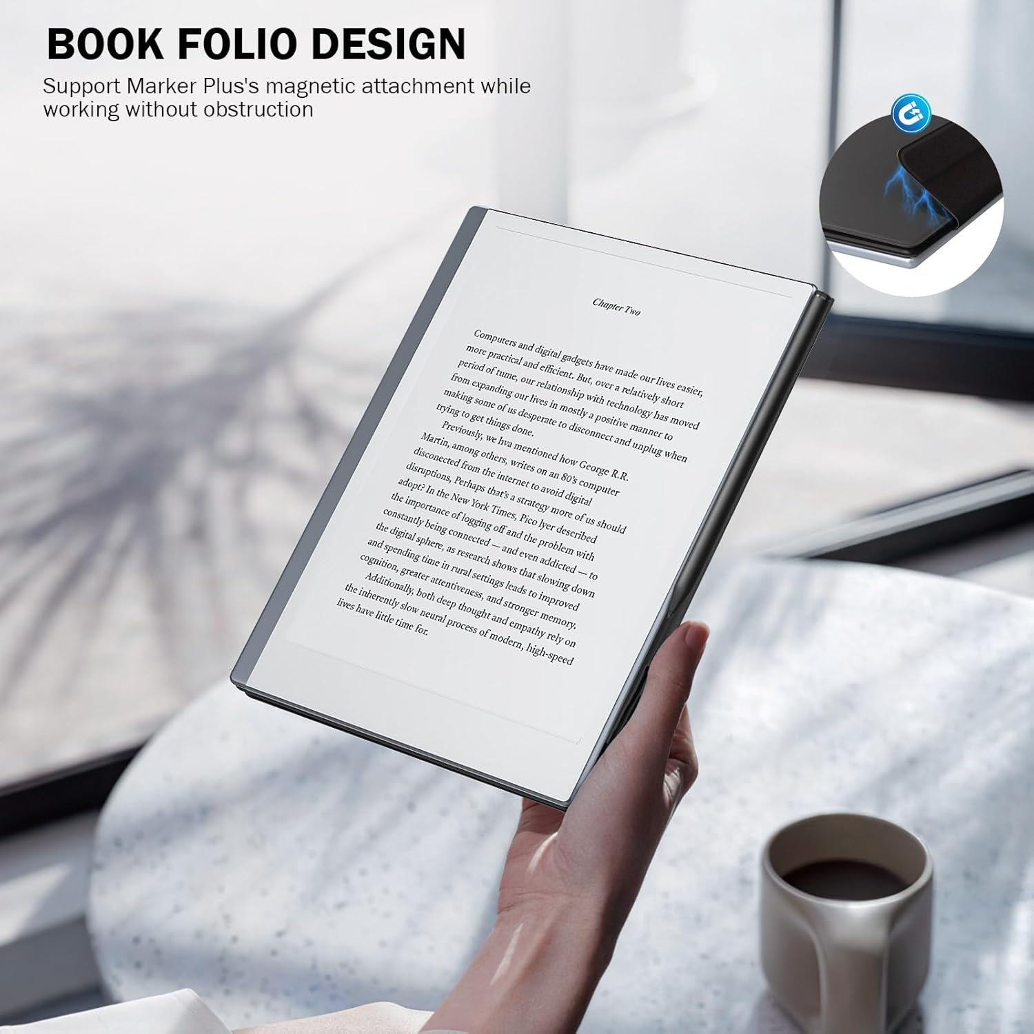 MoKo Funda para tableta Remarkable 2 2020, funda magnética ultradelgada y ligera con cierre ancho, funda para tablet inteligente para tableta