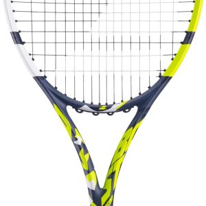 Babolat Boost Aero – Raqueta de tenis (amarillo) ensartada con White Babolat Syn Gut a tensión de rango medio Babolat Boost Aero – Raqueta de tenis (amarillo) ensartada con White Babolat Syn Gut a tensión de rango medio