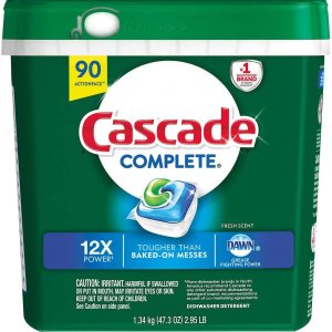 Cascade #1 Complete 12x Power ActionPacs Detergente para platos aroma fresco – 90 unidades Cascade #1 Complete 12x Power ActionPacs Detergente para platos aroma fresco – 90 unidades