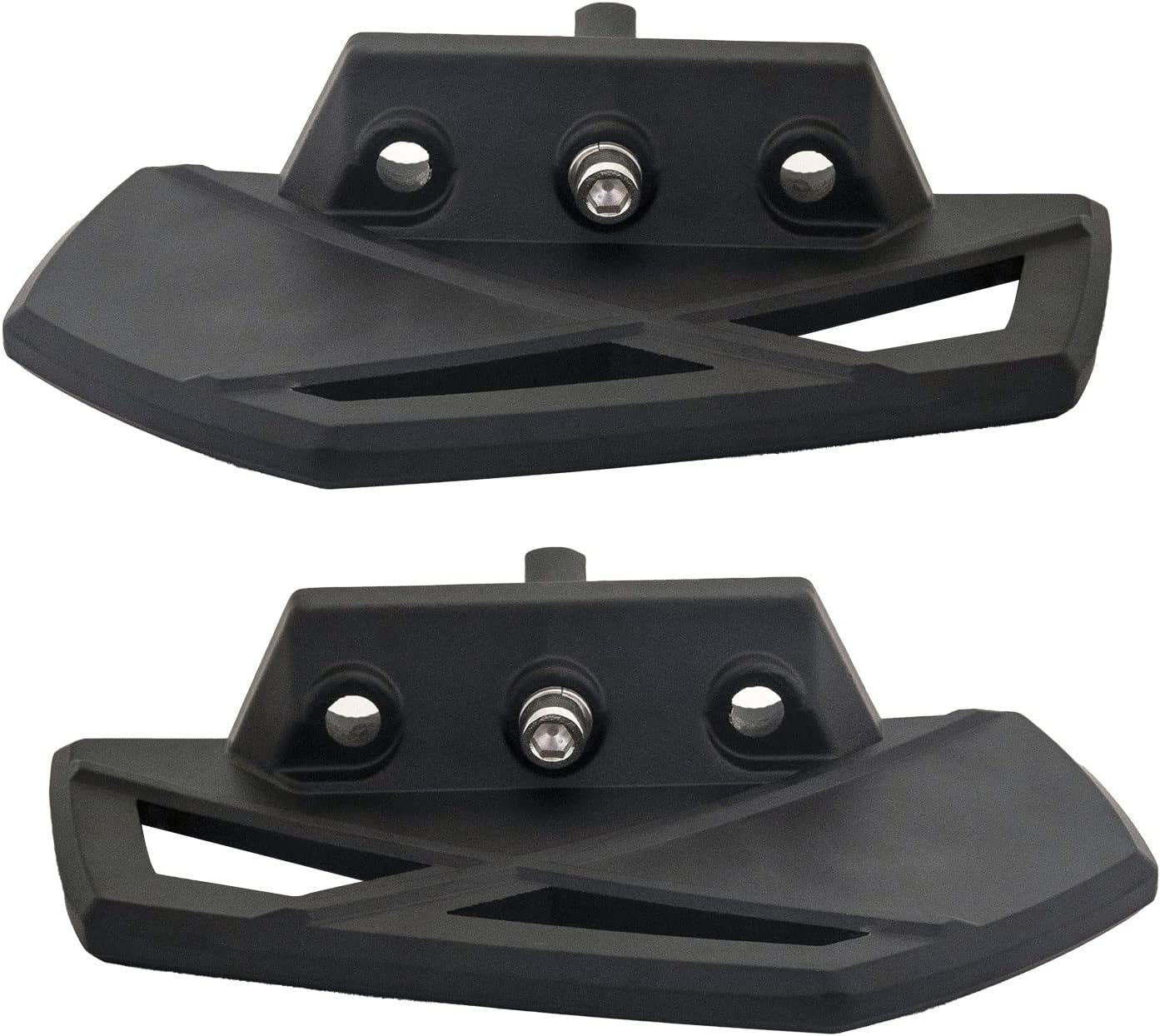 FATECIM Estriberas para motocicleta, soportes para pedales de motocicleta, mini tablas de suelo con adaptadores de montaje macho ajustables