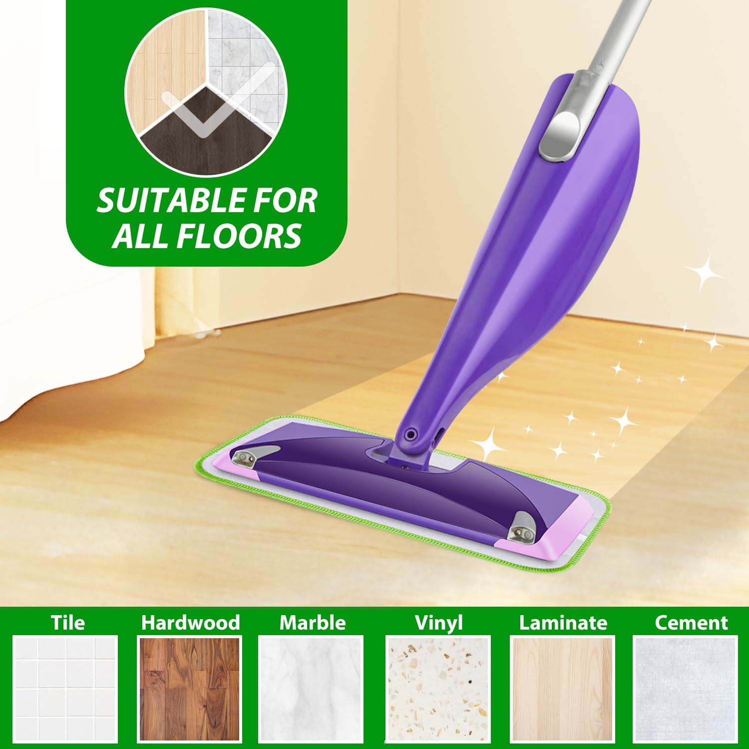 Almohadillas húmedas reutilizables para mopa Swiffer WetJet, repuestos de microfibra para chorro húmedo, almohadillas lavables para trapeador seco y