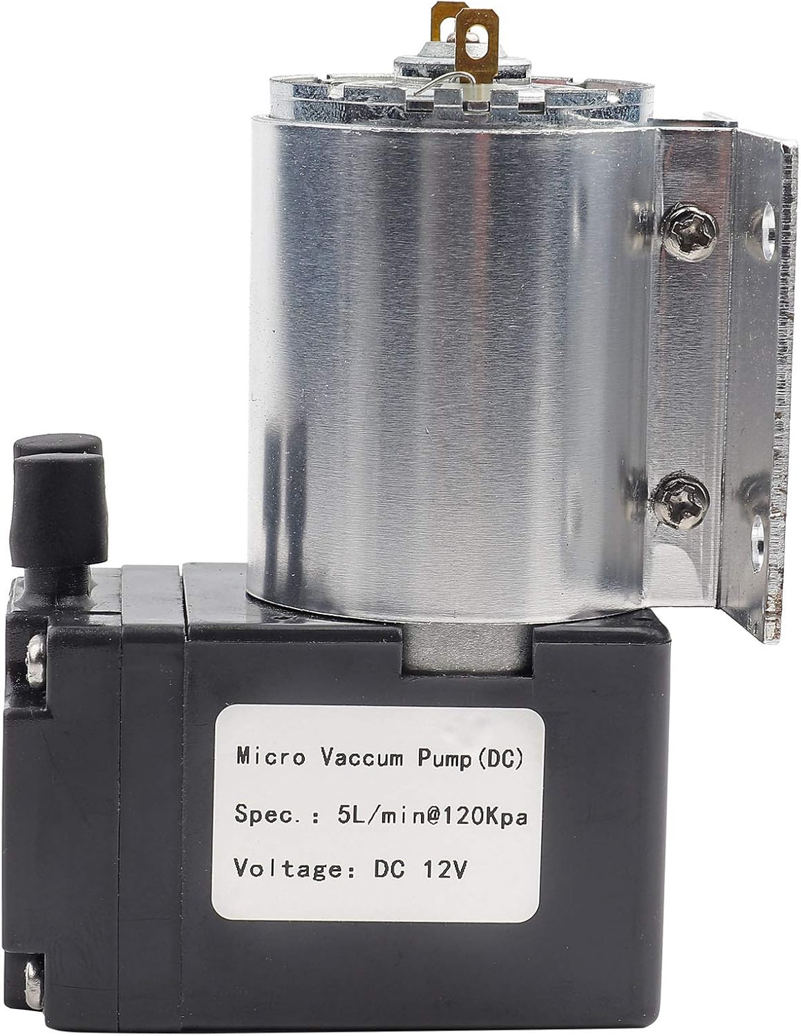 bomba de vacío 12V, bomba de vacío eléctrica del compresor de aire de la succión del vacío de DC 5Lmin 120kpa mini bomba de vacío