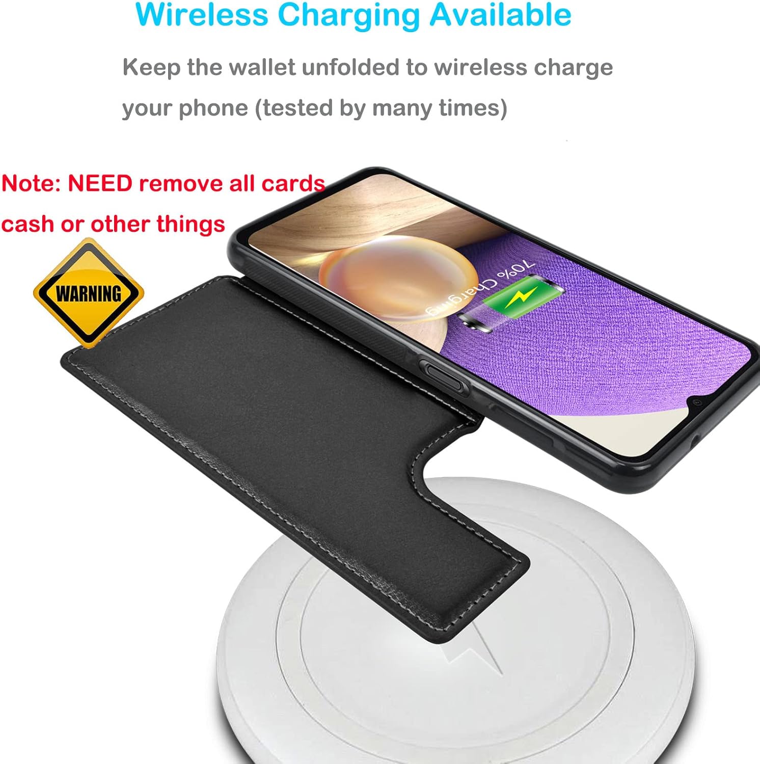 Tekcoo Funda tipo cartera para Galaxy A32 5G, de piel sintética, minimalista, de lujo, para tarjetas de crédito, con ranuras para tarjetas de