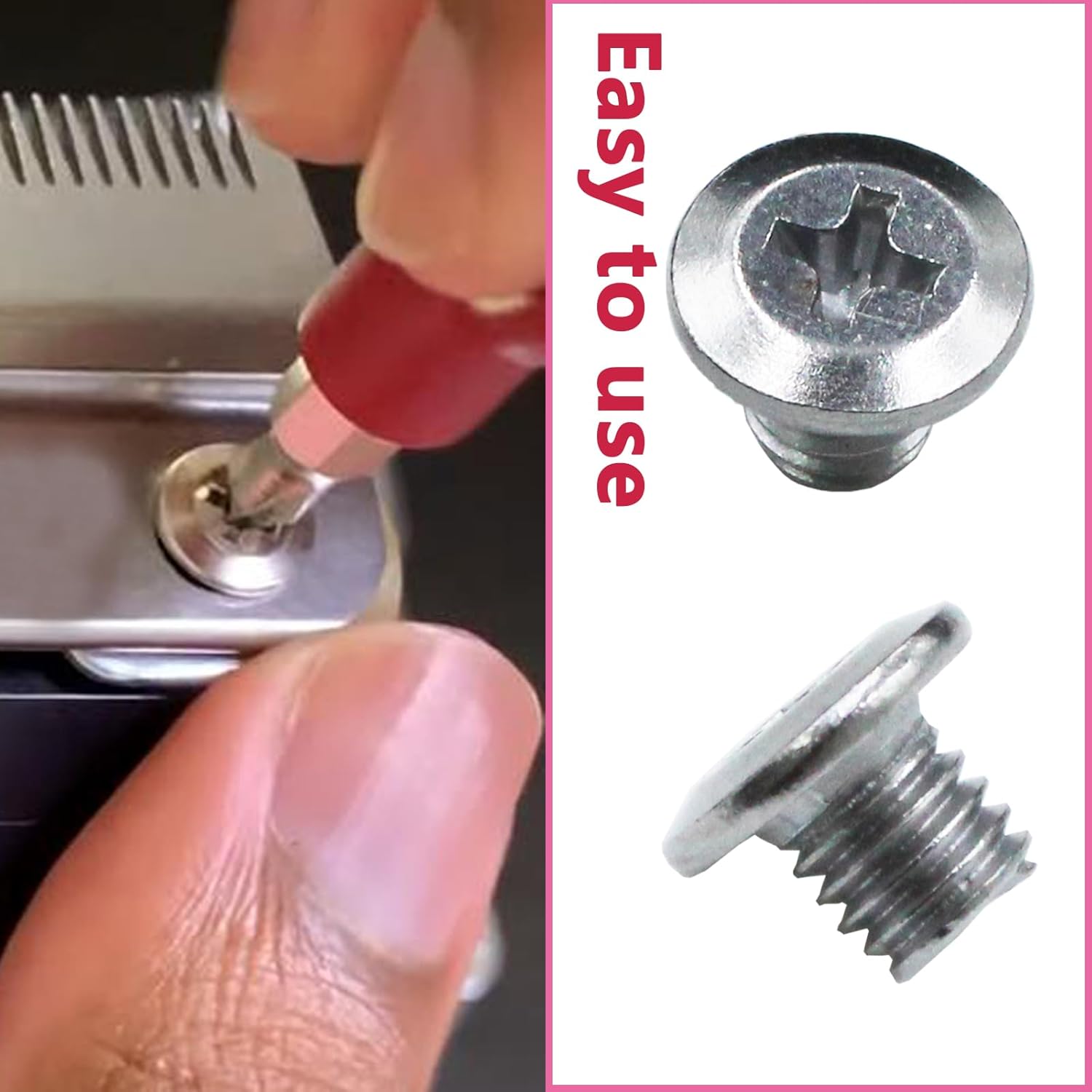 Tornillos de biselado M5 Phillips para cortadora de cabello eléctrica Wahl, 808 accesorios de cuchilla, cortador de pelo para cabezal eléctrico Wahl