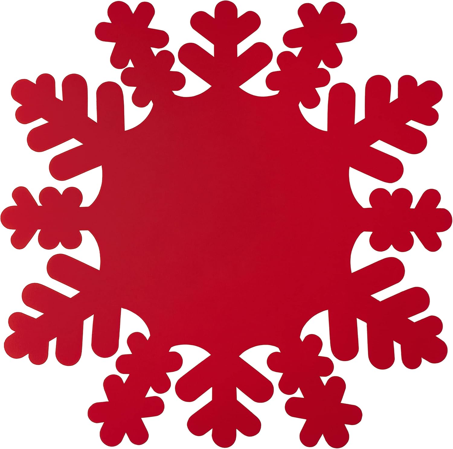 Silvana Papier Manteles individuales de papel troquelado para crear manteles de Navidad. Colección Copo de Nieve. Desechables Paquete de 12 unidades