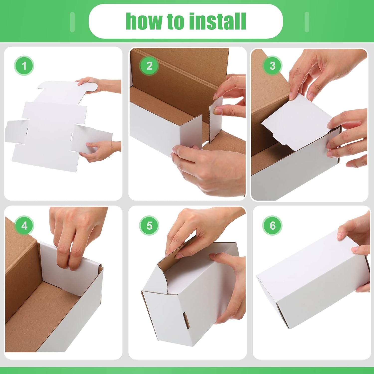 30 unidades de 400 unidades de cajas de almacenamiento de tarjetas de intercambio de cartón, caja de almacenamiento de tarjetas de béisbol