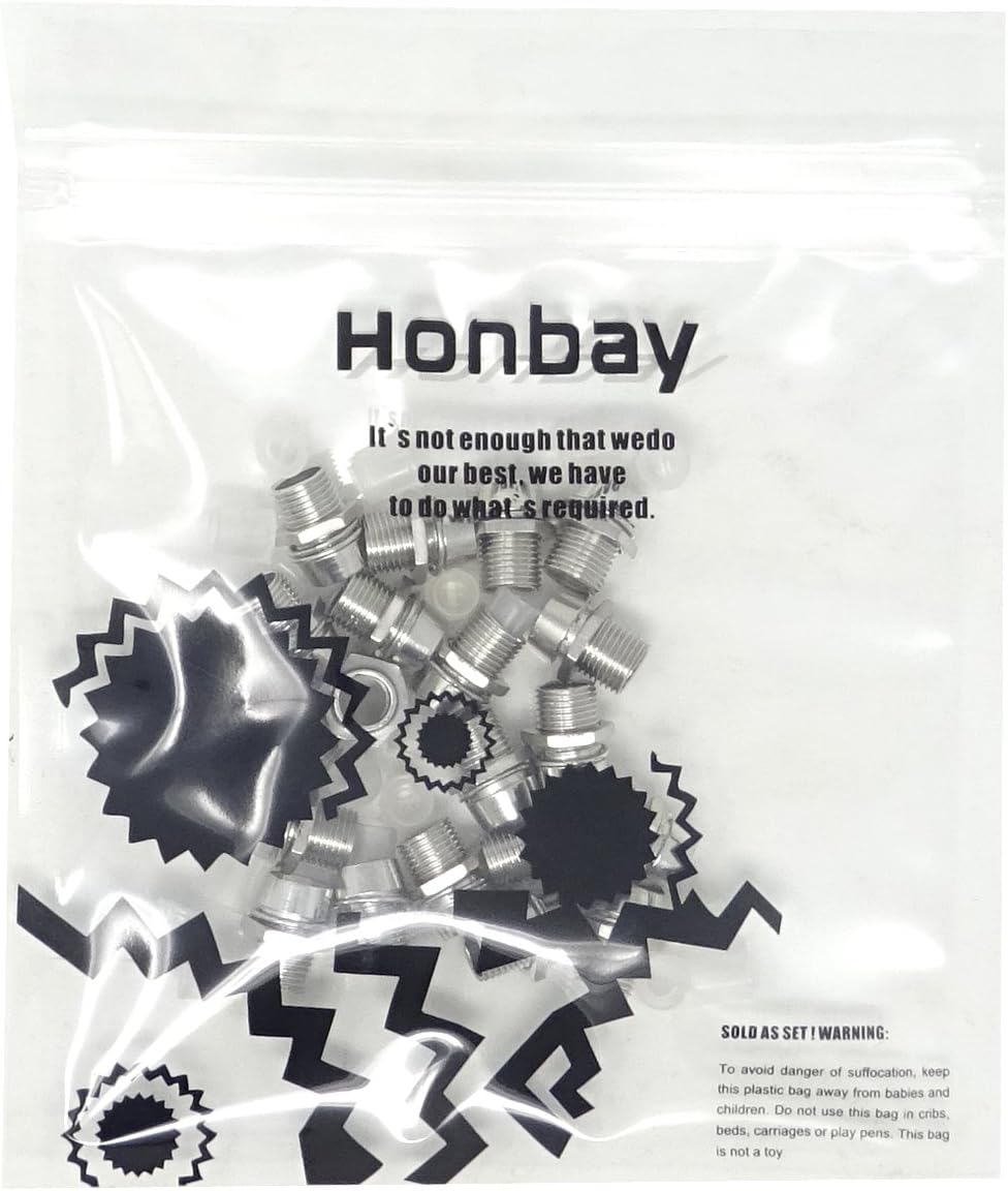 Honbay Pantalla de panel de montaje de soporte LED de diodo emisor de luz de color plateado de 20PCS 0.197 in