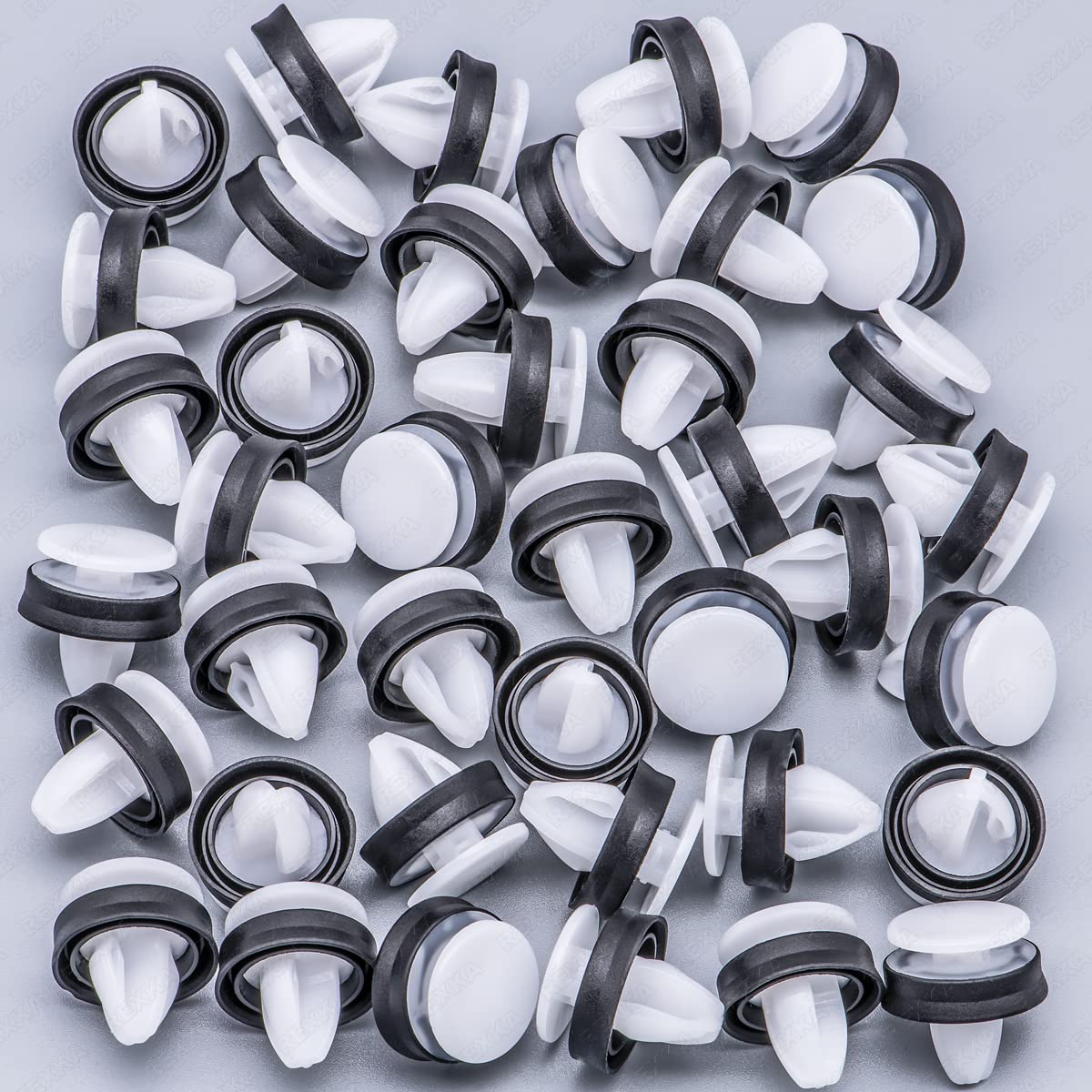 Rexka 40 piezas de retención de clip de moldeo de apertura de rueda compatible con Ford W716507-S300 Expedition EcoSport Transit 150 250 350