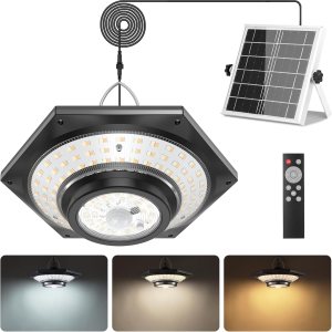 papasbox Solar Shed Light Indoor Outdoor- 228 LED Motion Sensor Pendant Light 1200LM Dusk to Dawn Solar Lights for Inside with Remote Timer 5 papasbox Solar Shed Light Indoor Outdoor- 228 LED Motion Sensor Pendant Light 1200LM Dusk to Dawn Solar Lights for Inside with Remote Timer 5