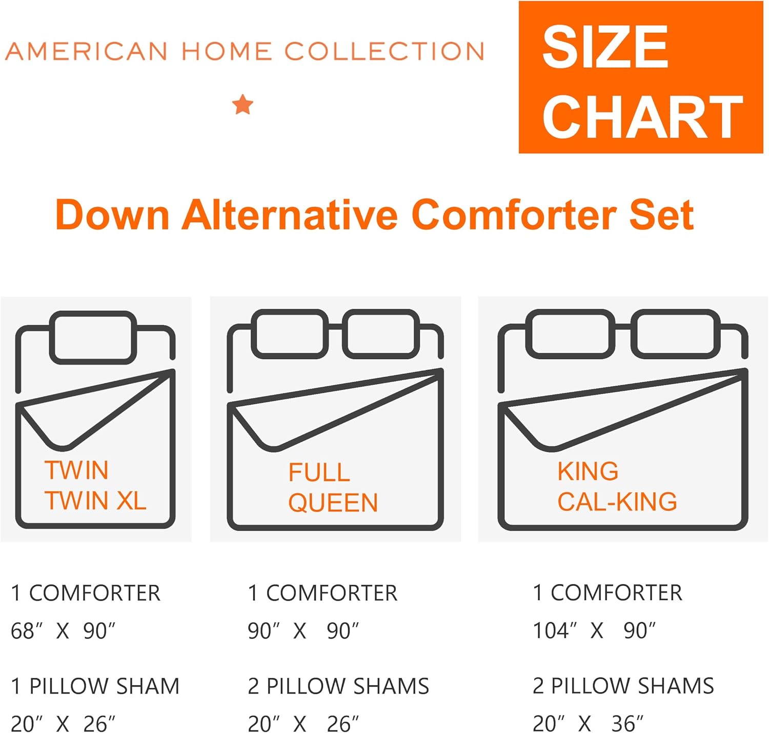 American Home Collection Juego de edredón, microfibra ultrasuave alternativa al plumón, juego de 2 piezas con 1 edredón y 1 funda de almohada,