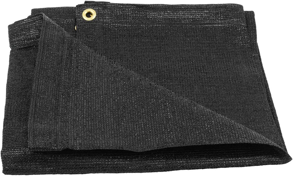 Mytee Products Lona de malla negra de 8 x 10 pies, 90 % sombra, cubiertas de invernadero, protección solar, red de tela para perreras para mascotas