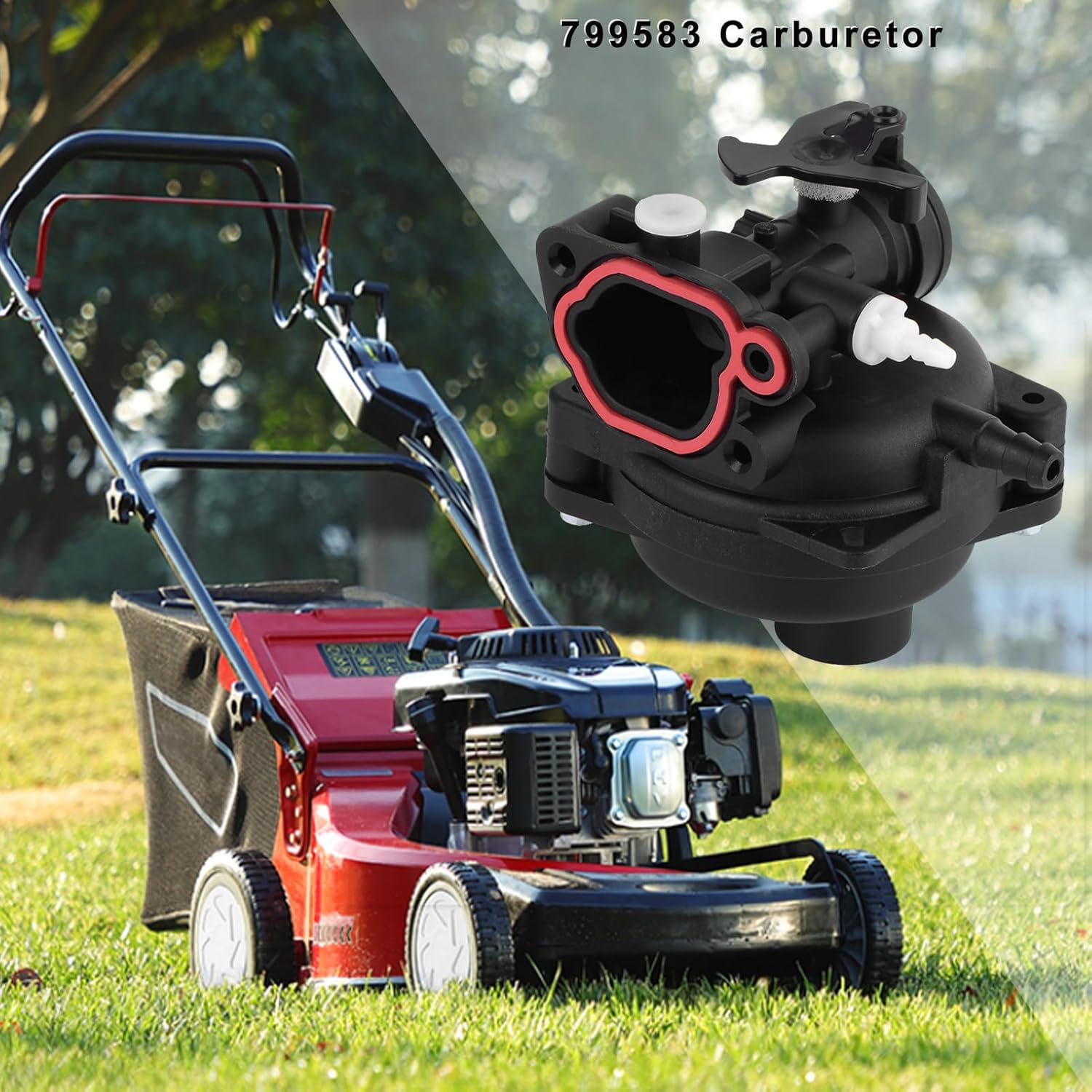 799583 593261 Carburador para 595656 591979 591160 se adapta al motor de cortacésped 300E 450E 500E 550EX 500 125cc 140cc 08P502 09P602 9P602 9P602