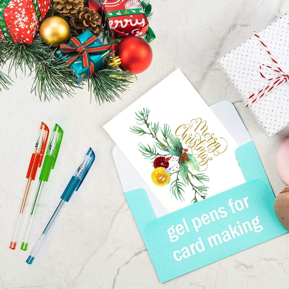 Pluma de gel con brillo set de 100 colores únicos pluma de gel de calidad artística juego para libros para colorear para adultos para diario con - Imagen 7