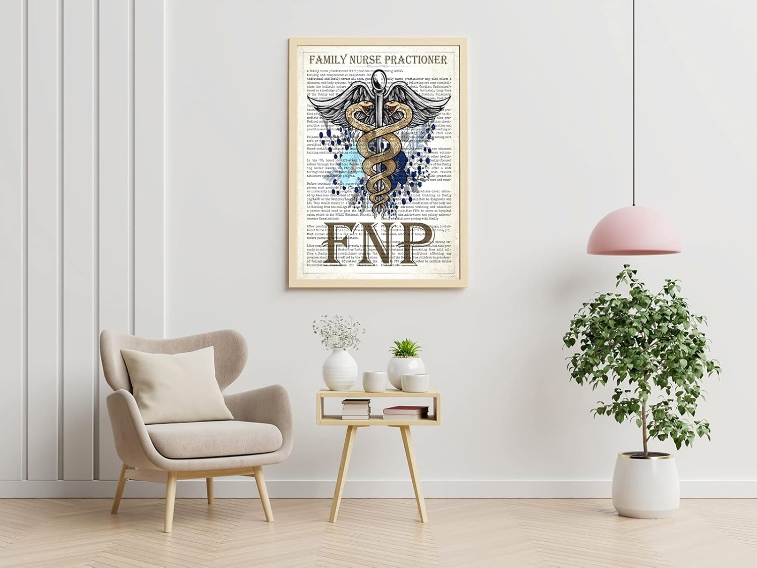 Family Nurse Practitioner Gift, FNP Gift, Nurse Present, Nursing School Graduation Gift Idea, Medical School, FNP Office Decor, Wall Art