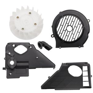 Minho Air Director – Conjunto de cubierta de ventilador de refrigeración en material de polipropileno para GY6 125cc 150cc ATV Go Kart ciclomotor Minho Air Director – Conjunto de cubierta de ventilador de refrigeración en material de polipropileno para GY6 125cc 150cc ATV Go Kart ciclomotor