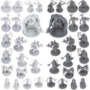 Path Gaming 38 figuras de RPG de mesa de fantasía en miniatura para Calabozos y Dragones, juegos de rol Pathfinder. Miniaturas a escala de 1.102 in, Path Gaming 38 figuras de RPG de mesa de fantasía en miniatura para Calabozos y Dragones, juegos de rol Pathfinder. Miniaturas a escala de 1.102 in,