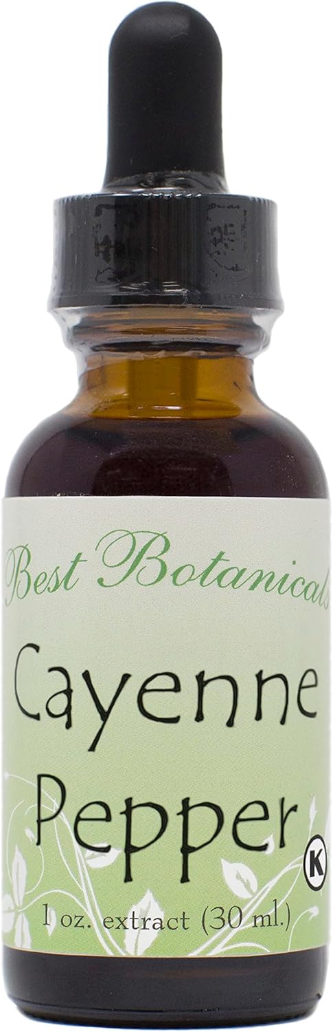 Best Botanicals Extracto de pimienta de cayena 1 oz. 40 MHU