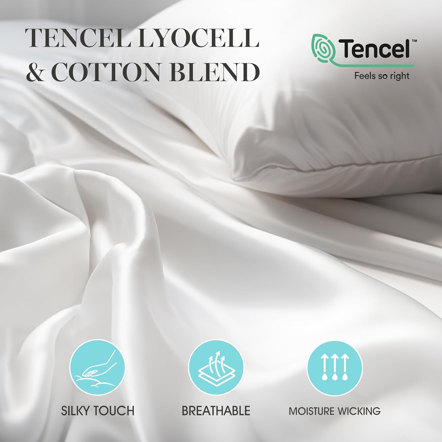 MARTHA STEWART Tencel – Edredón de plumas de ganso blanco húngaro de mezcla de lyocell, tamaño individual, relleno de 750, para todas las