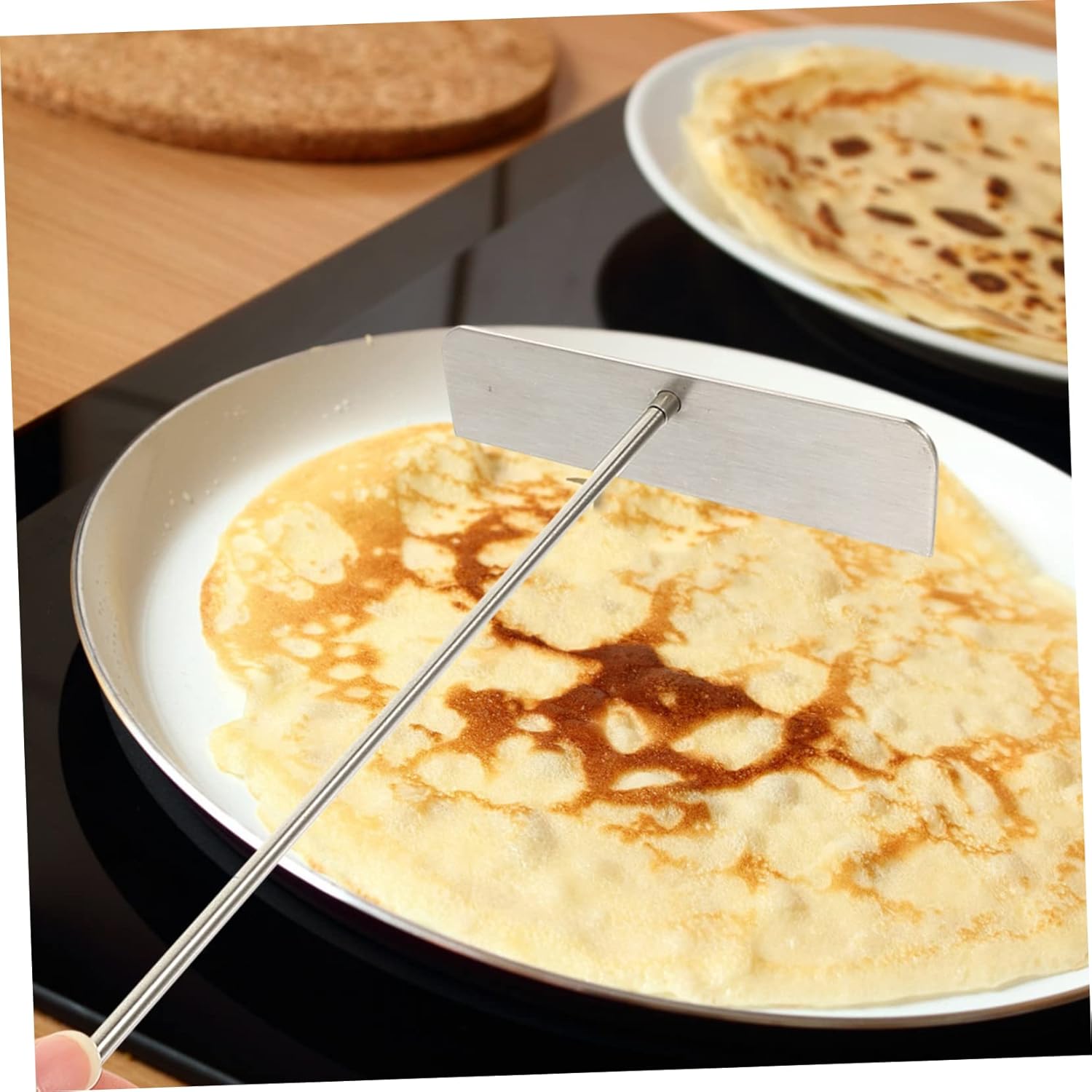 Esparcidor de crepé, crepe, crepes, rastrillo para panqueques, herramientas de pastelería, herramientas de extensión de crepé, herramienta de