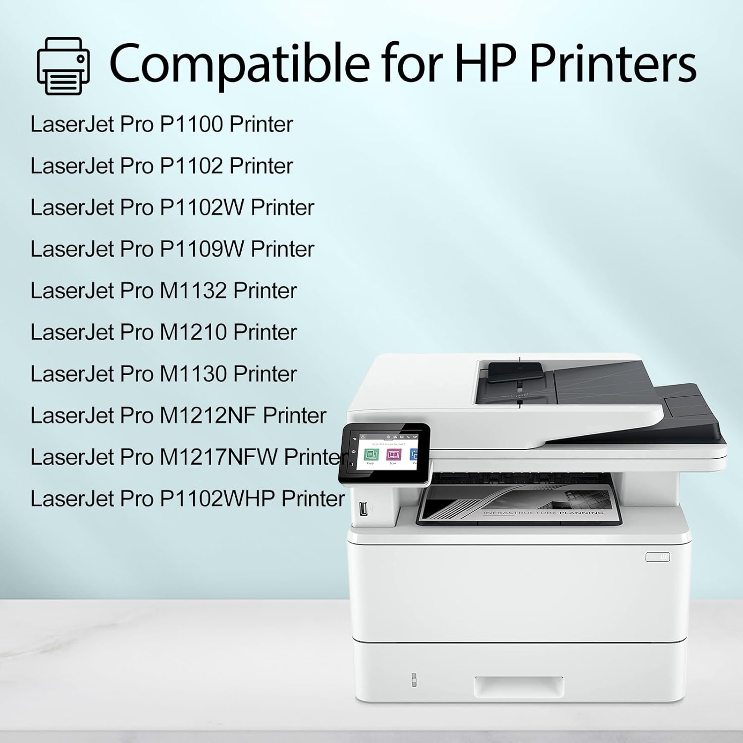 greencycle Cartucho de tóner de repuesto compatible para HP 85A CE285A versión universal para impresora Laserjet P1005 P1006 P1102 P1102w P1109w