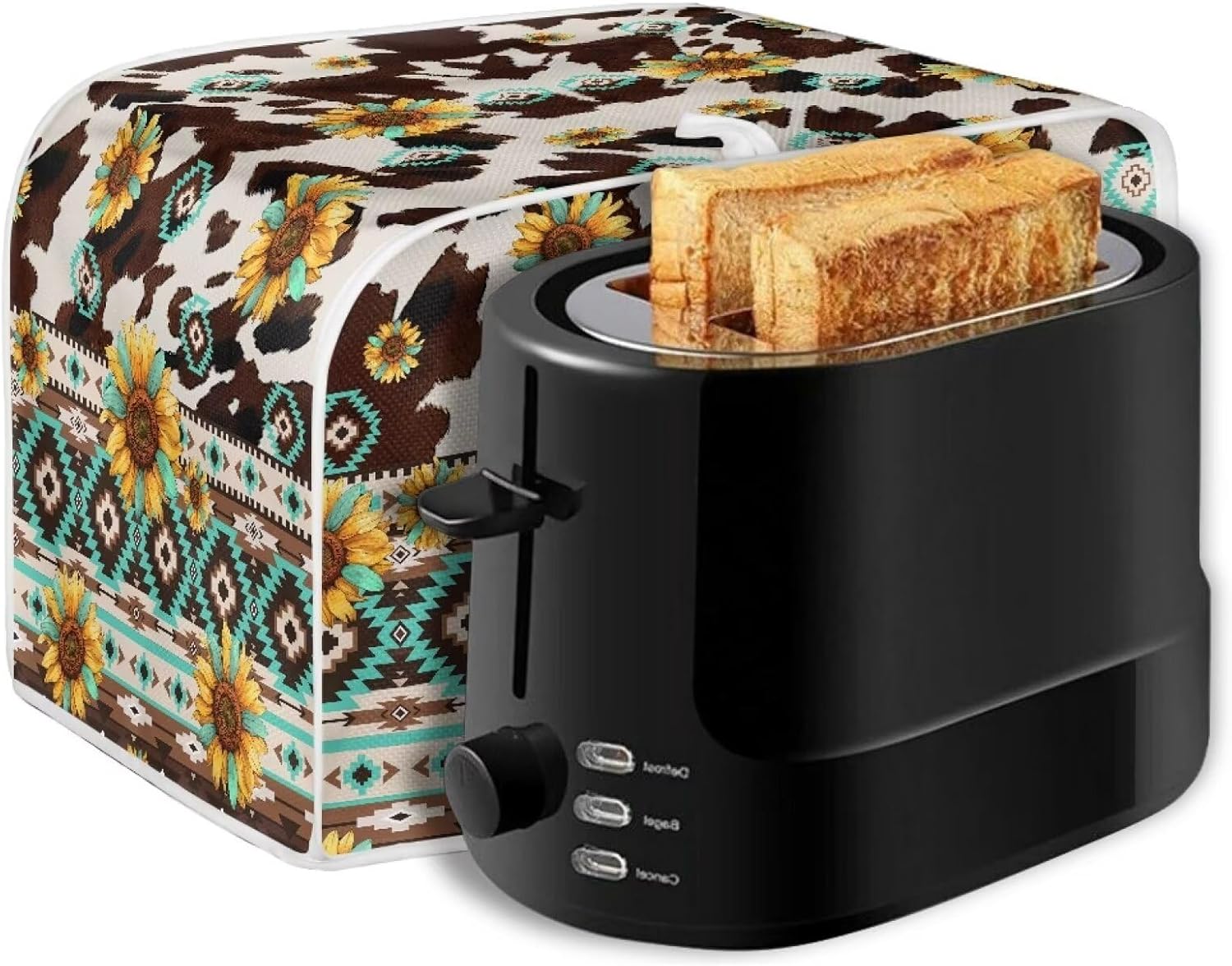 AFPANQZ 2 Slice Aztec Triba Toaster Covers Bread Toaster Oven Protector Covers Abstract Mushroom Print Toaster Covers Anti Dust Fingerprint Covers