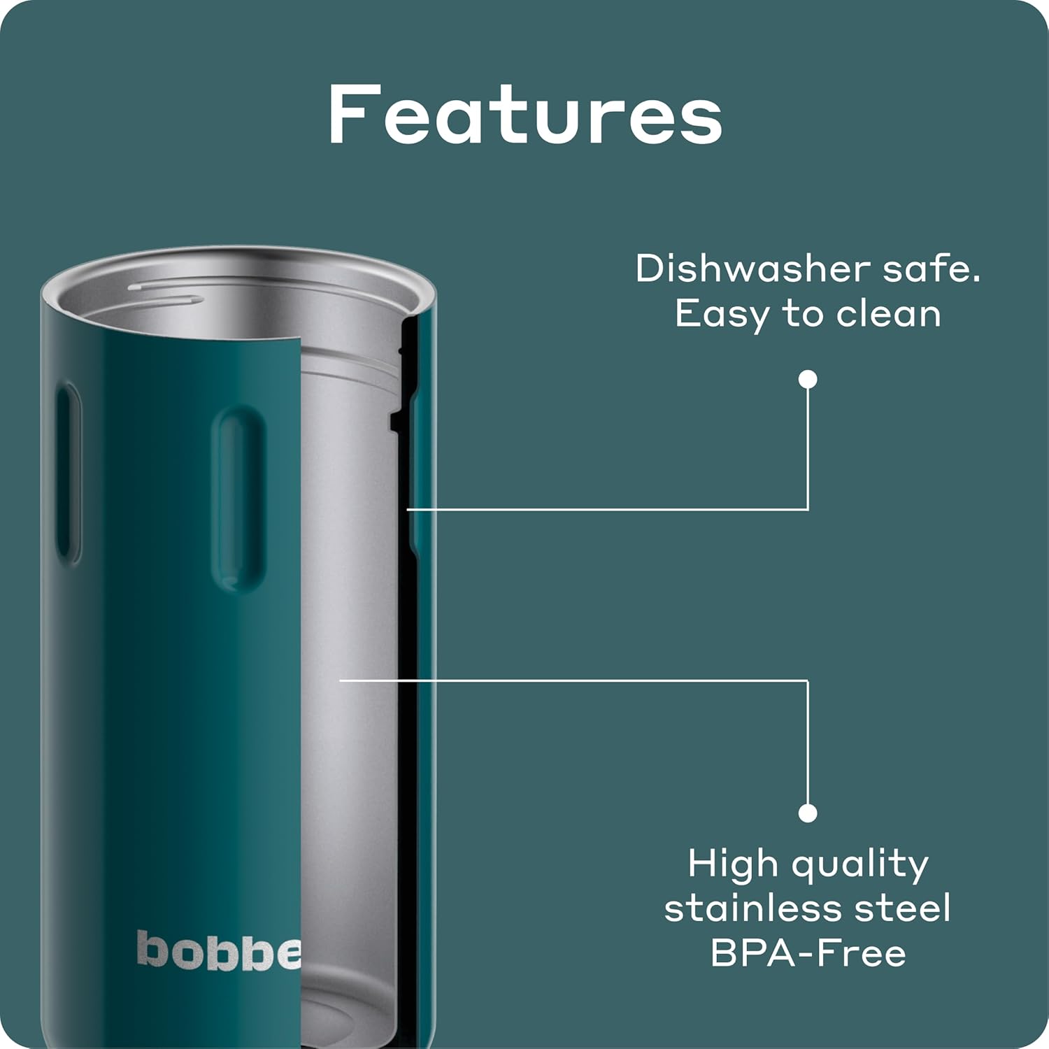 Paquete de botellas de agua aisladas de acero inoxidable de 20 onzas para bebidas frías y calientes, con boca extra ancha y taza con asa (verde