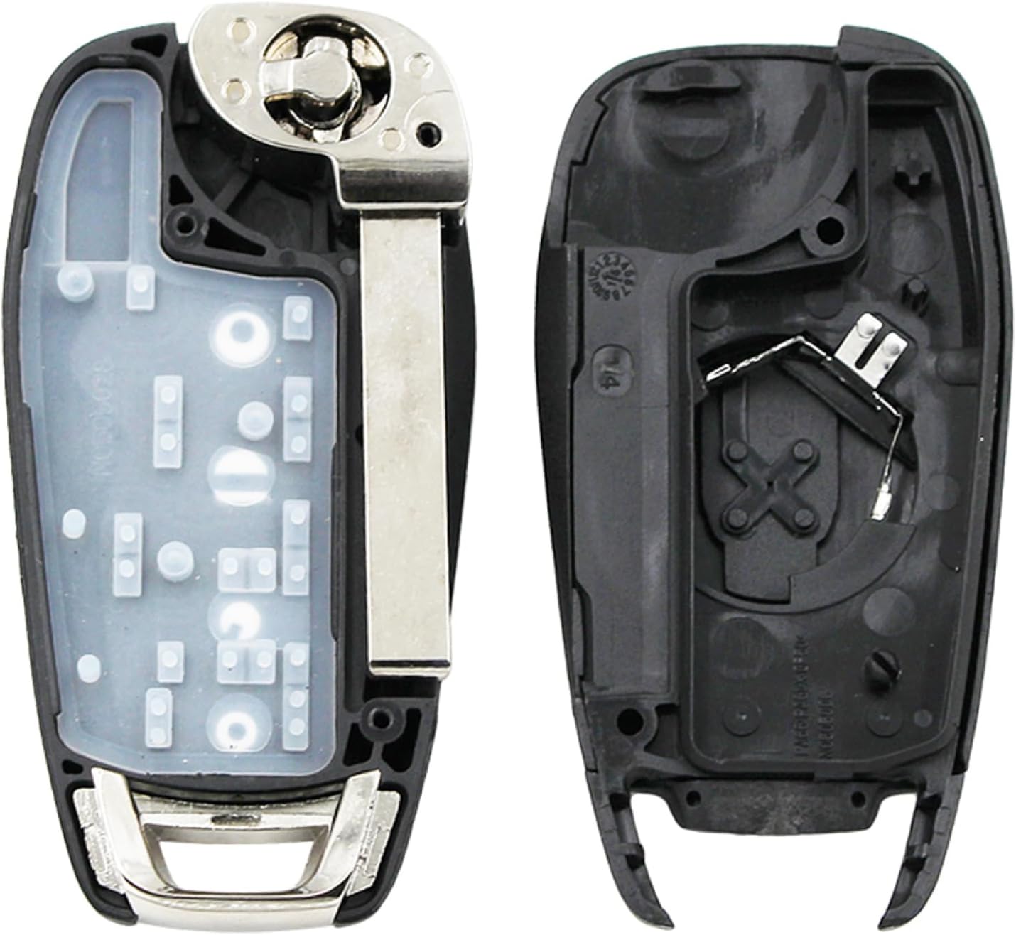 Fundas para llavero de coche para Chevrolet Cruze Aveo 2014-2018, 4 botones con llave remota