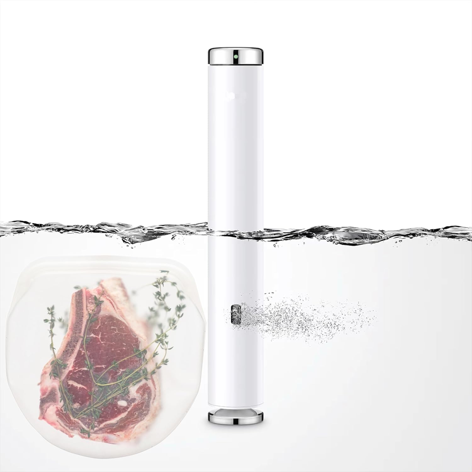 Elkanah Bolsas reutilizables de silicona para Sous Vide de cuarto de galón, 100% silicona platino de grado alimenticio, tamaño mediano, 35 onzas