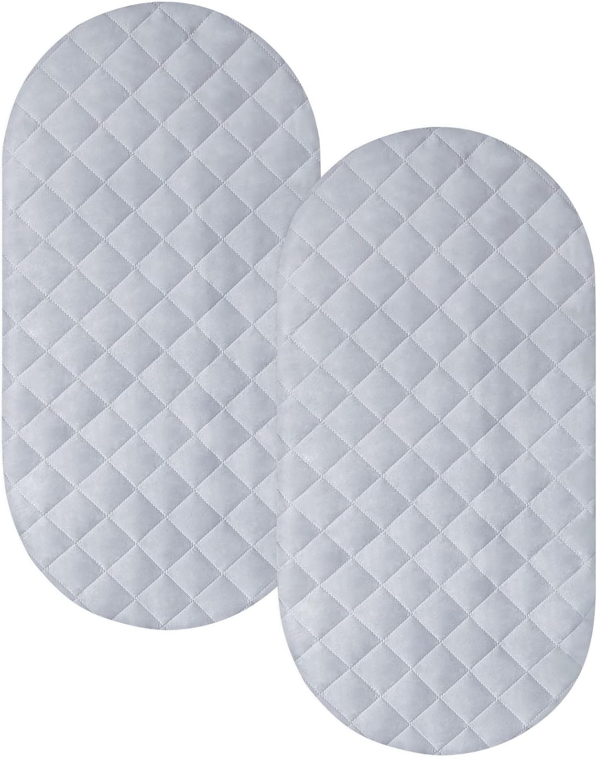 Paquete de 2 fundas impermeables para colchón de moisés, protector de colchón de moisés para niños y niñas (32 x 17 pulgadas), sábana de moisés