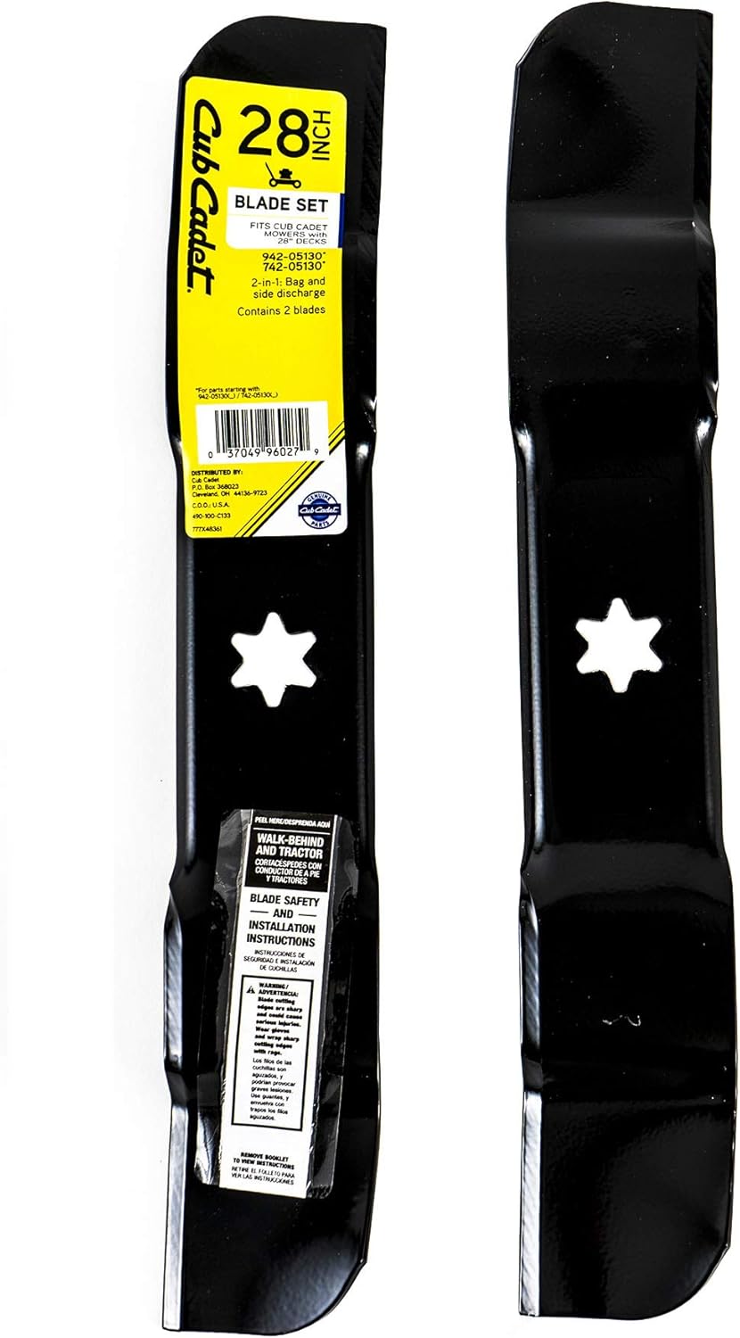 CUB CADET 490-100-C133 Juego de cuchillas de mulching 28″ cubierta CC600 OEM