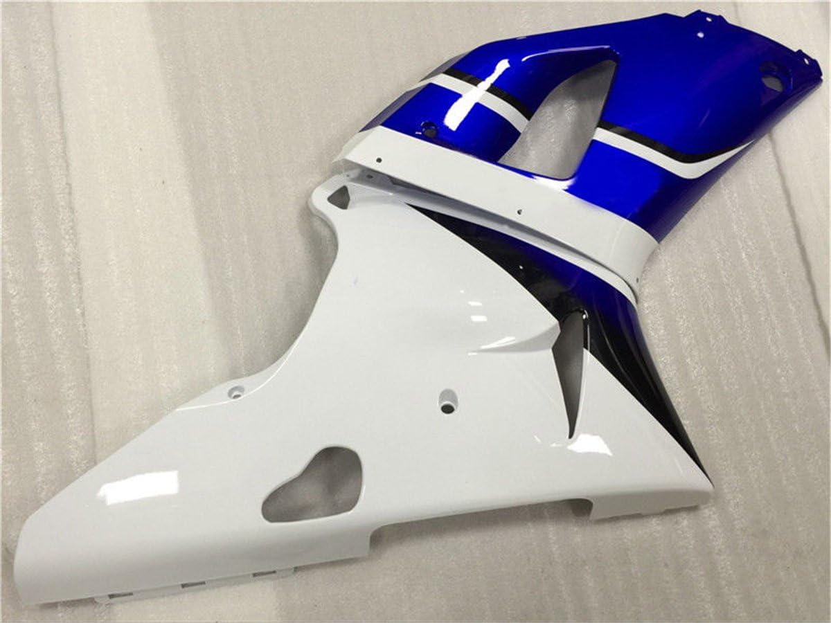 NT FAIRING Molde de inyección blanco azul brillante para Yamaha 2000 2001 YZF R1 R1000 YZF-R1 nuevo kit pintado ABS plástico motocicleta Carrocería