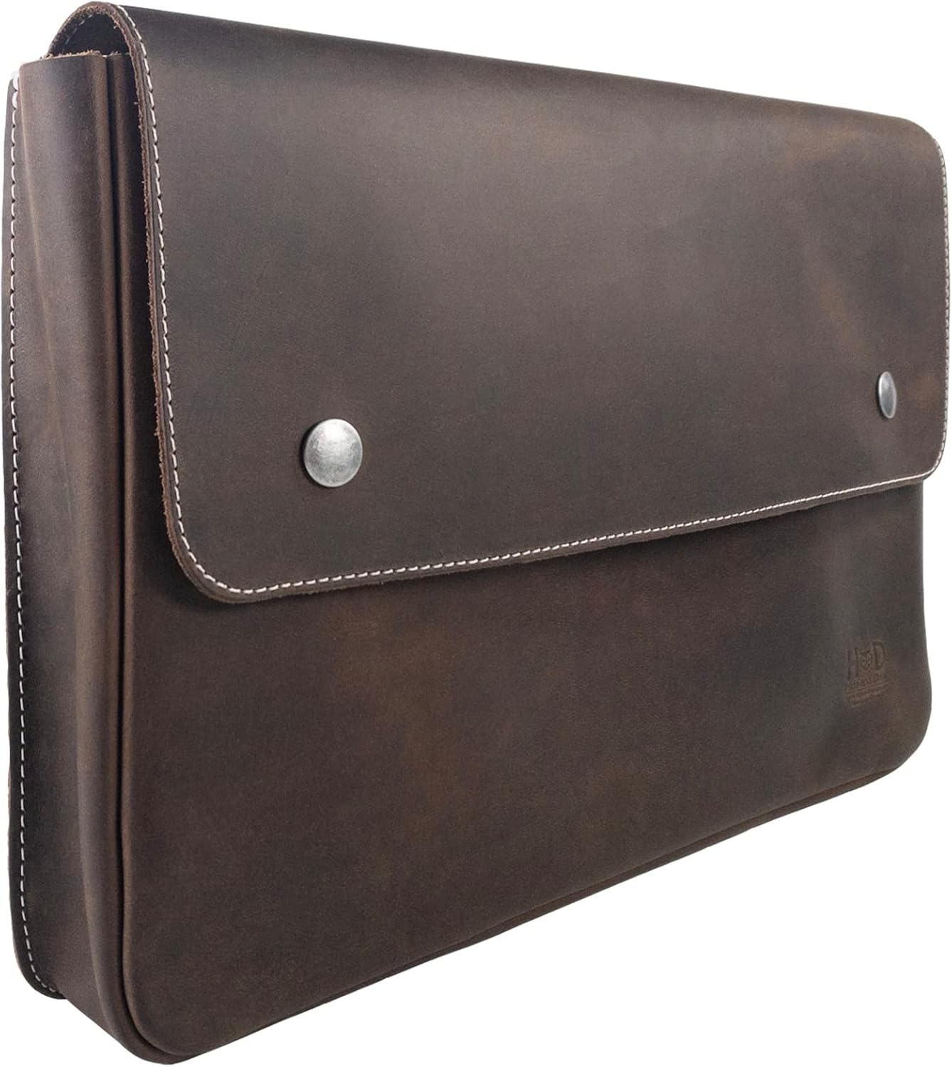 Hide & Drink, Carpeta Vintage Portadocumentos, Estuche de archivo, Carpeta A5, Cartera de sobre, Bolsa para lápices, Cuero de grano completo, hecho