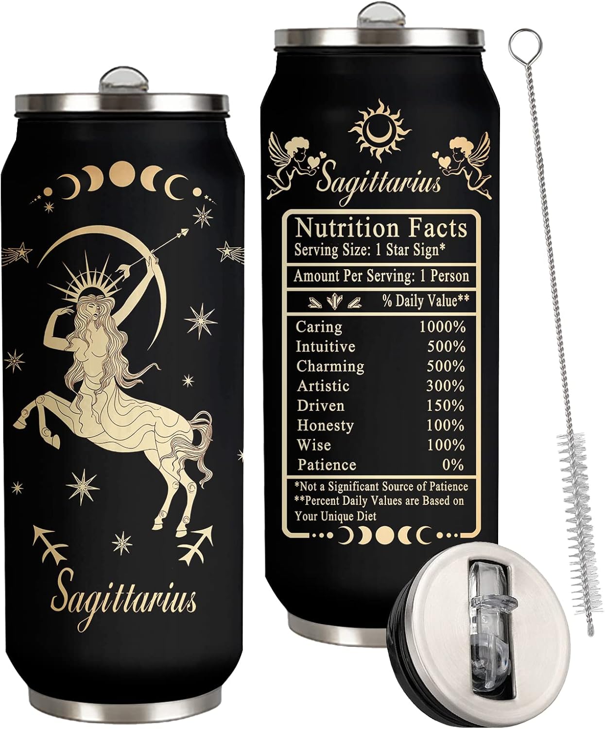 JAWCKGO Sagitario Constellation – Vaso de café aislado para hombre y mujer, taza de viaje, taza de sublimación, taza de automóvil, regalo