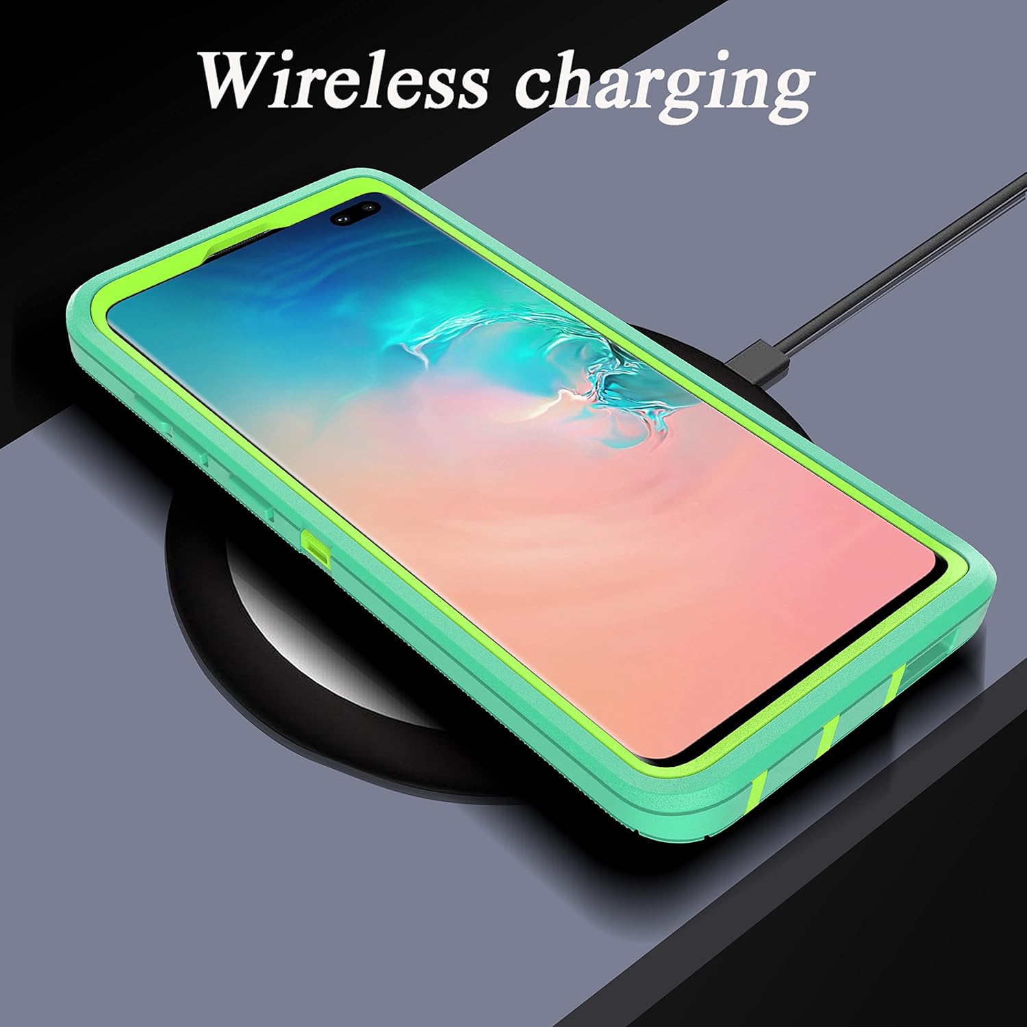 YmhxcY – Funda S10 Plus con película de TPU flexible autorreparable (paquete de 2) y película protectora de pantalla para lente de cámara 2