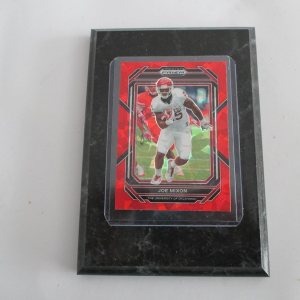 JOE MIXON THE UNIVERSITY OF OKLAHOMA 2023 PRIZM RED ICE DRAFT PICKS PLAYER CARD MOUNTED ON A 4″ X 6″ BLACK MARBLE PLAQUE JOE MIXON THE UNIVERSITY OF OKLAHOMA 2023 PRIZM RED ICE DRAFT PICKS PLAYER CARD MOUNTED ON A 4″ X 6″ BLACK MARBLE PLAQUE