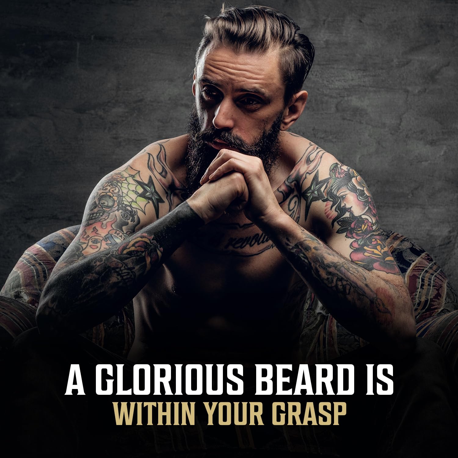 Viking Revolution Aceite de barba de vainilla con especias para hombres, aceite natural para barba con argán y aceite de jojoba, suavizante de