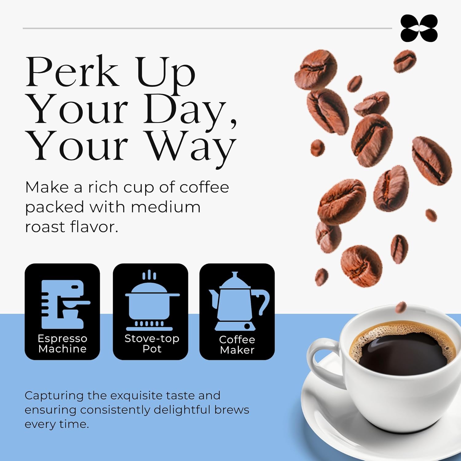 Hudson Roasters Fair Trade Guatemala Premium – Café en grano entero, tostado medio, bolsa de 12 onzas