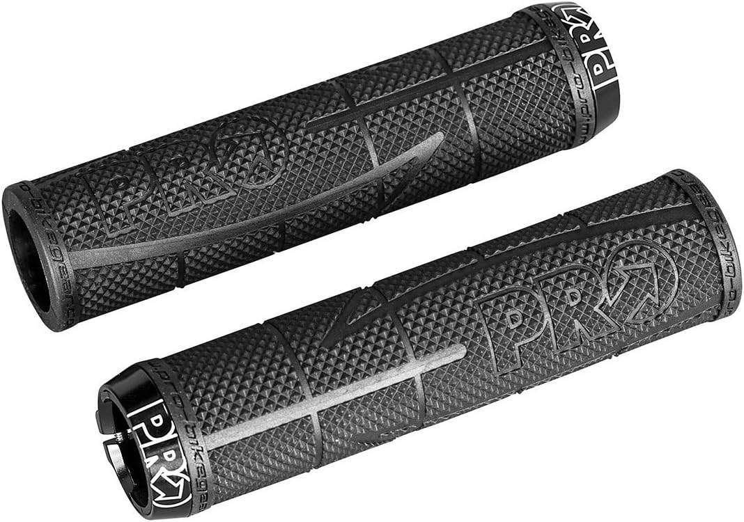 SHIMANO PRO Lock On Race – Puños para bicicleta de montaña (5.118 x 1.260 in)