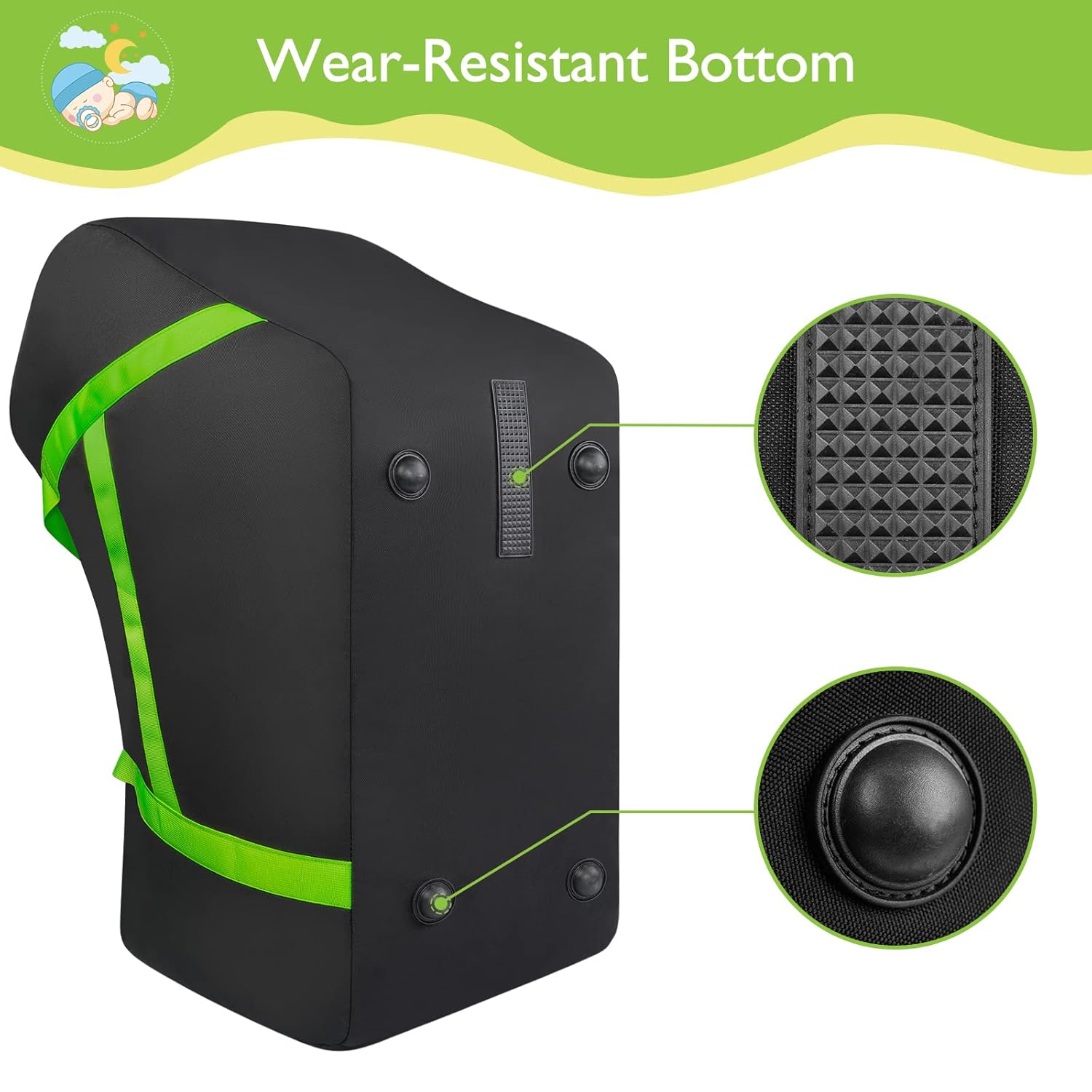 YOREPEK Bolsa de viaje para asiento de automóvil infantil compatible con todos los asientos y bases de automóvil Nuna Pipa, Chicco KeyFit 30 y base,